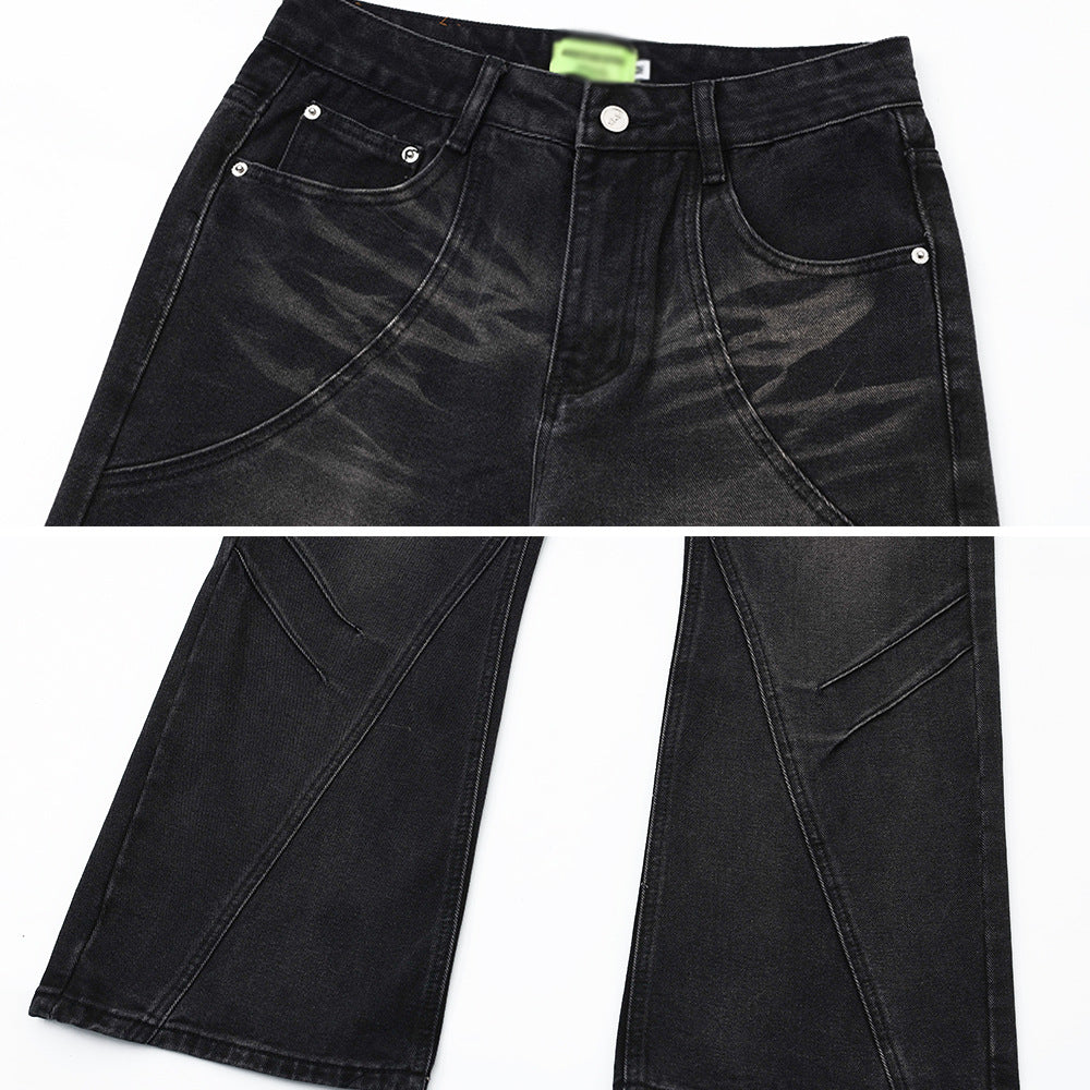 Denim Loose Trousers For Men And Women