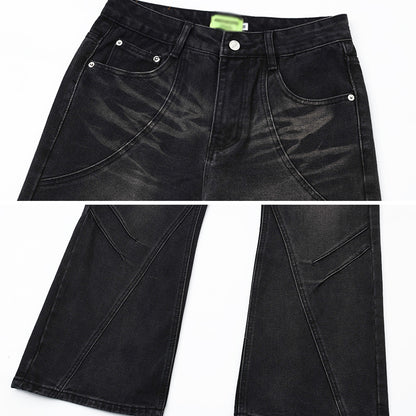 Denim Loose Trousers For Men And Women