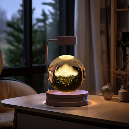 Crystal Ball Cosmic Dinosaur Indoor Night Light USB Power Warm Bedside Light Birthday Gift Night Lamp - SD & CO.