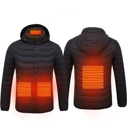 New Heated Jacket Coat USB Electric Jacket Cotton Coat Heater Thermal Clothing Heating Vest Men's Clothes Winter - SD & CO.