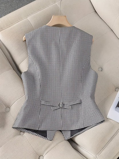 Fashionable All-match Slim Fit Sleeveless Waistcoat Vest Women - SD & CO.