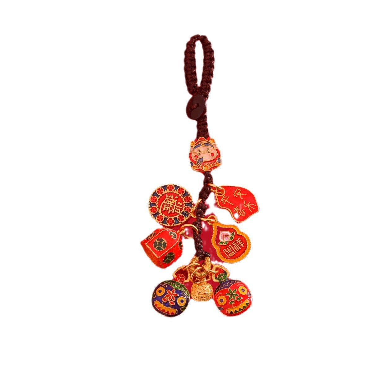 Vintage Sand Gold Pixiu Car Keychain