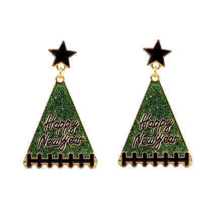 New Year Tree Girl Gift Earrings
