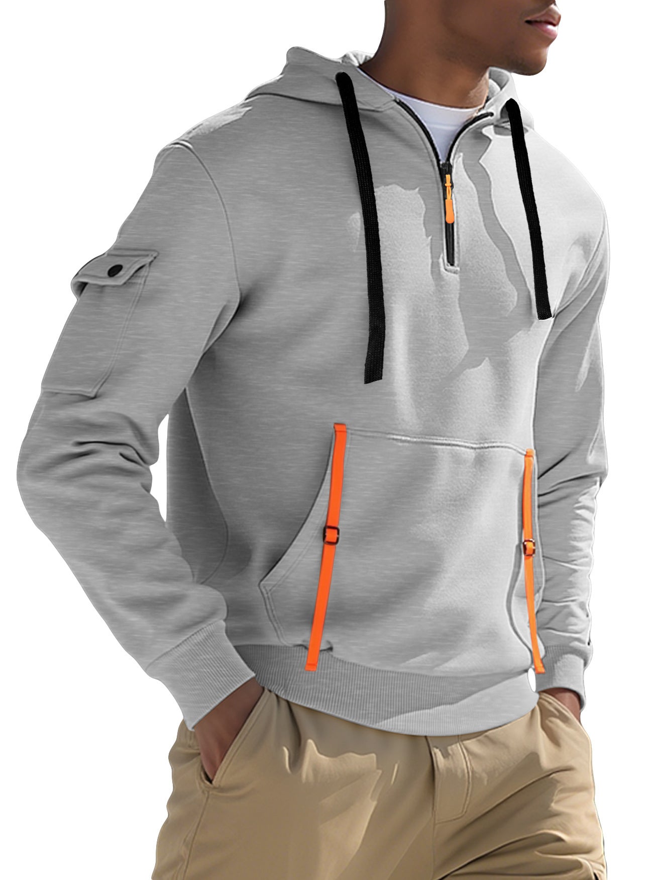 Men's Fleece-lined Casual Sweatshirt Fashion Hoodie - SD & CO.