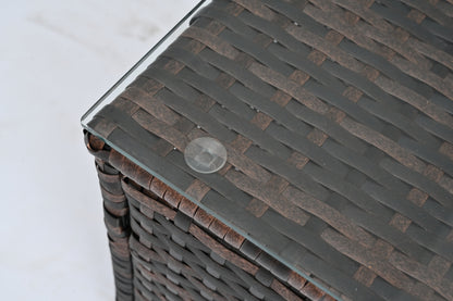 Patio Furniture, Outdoor Furniture, Seasonal PE Wicker Furniture, 5 Set Wicker Furniture With Temper