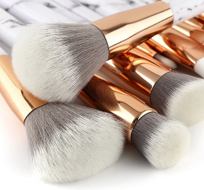 11 sets of marble makeup brush with makeup brush beauty makeup kit 11 makeup brush sets - SD & CO.