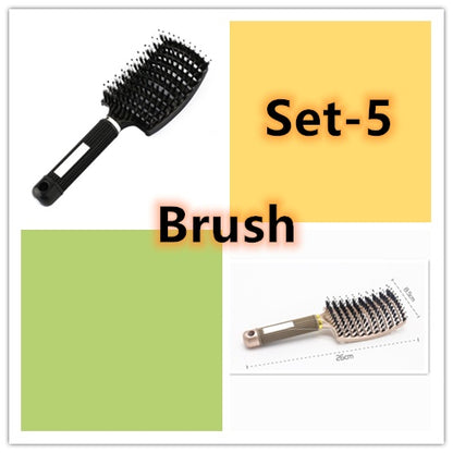Hairbrush Anti Klit Brushy Haarborstel Women Detangler Hair Brush Bristle Nylon Scalp Massage  Teaser Hair Brush Comb - SD & CO.