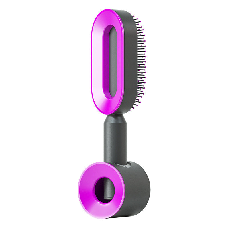 Self Cleaning Hair Brush For Women One-key Cleaning Hair Loss Airbag Massage Scalp Comb Anti-Static Hairbrush - SD & CO.