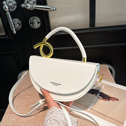 Fashion Box Saddle Bag High-grade Handbag