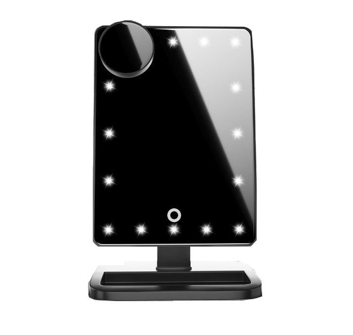 Touch Screen Makeup Mirror With 20 LED Light Bluetooth Music Speaker 10X Magnifying Mirrors Lights - SD & CO.