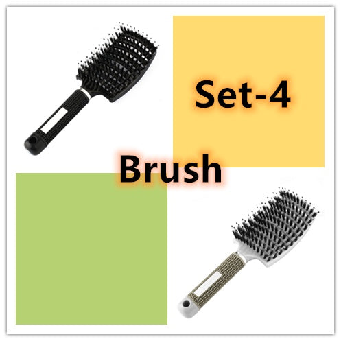 Hairbrush Anti Klit Brushy Haarborstel Women Detangler Hair Brush Bristle Nylon Scalp Massage  Teaser Hair Brush Comb - SD & CO.