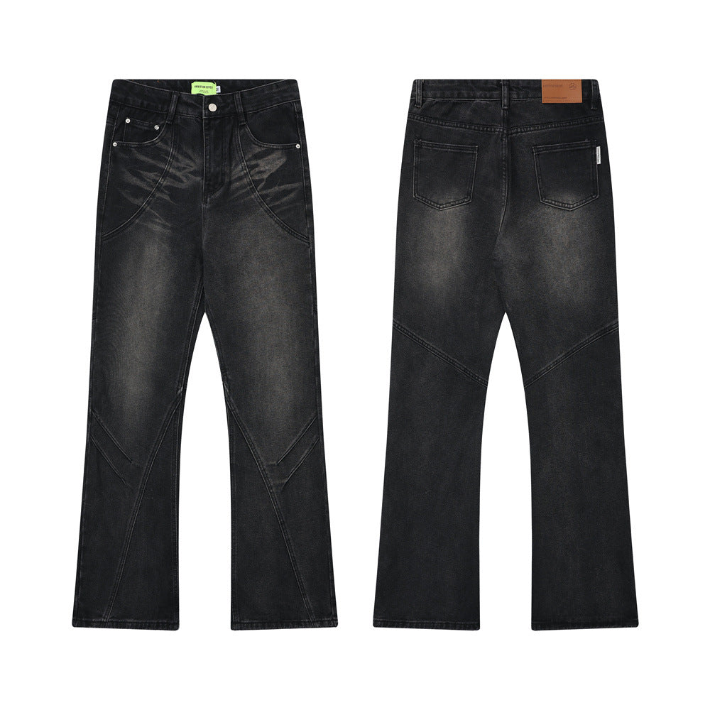Denim Loose Trousers For Men And Women