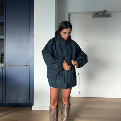 Drawstring Waist Slimming And Short Jacket Women's Coat Women's - SD & CO.