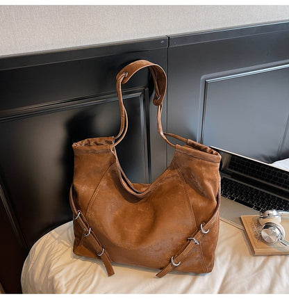 Retro Large Capacity Bag Women's Casual Shoulder Bag