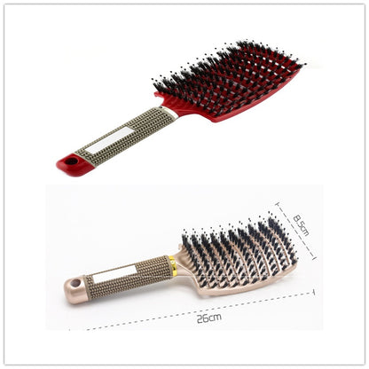 Hairbrush Anti Klit Brushy Haarborstel Women Detangler Hair Brush Bristle Nylon Scalp Massage  Teaser Hair Brush Comb - SD & CO.