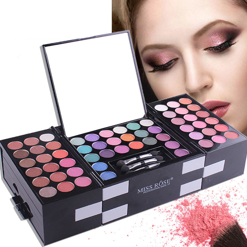 MISS ROSE 144 color 3 color 3 Color Eyeshadow blush eyebrow makeup makeup makeup kit special wholesale - SD & CO.
