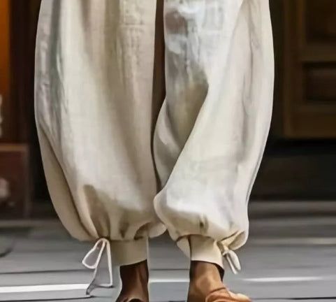 Simple Elastic Slim Versatile Loose Casual Pants For Women