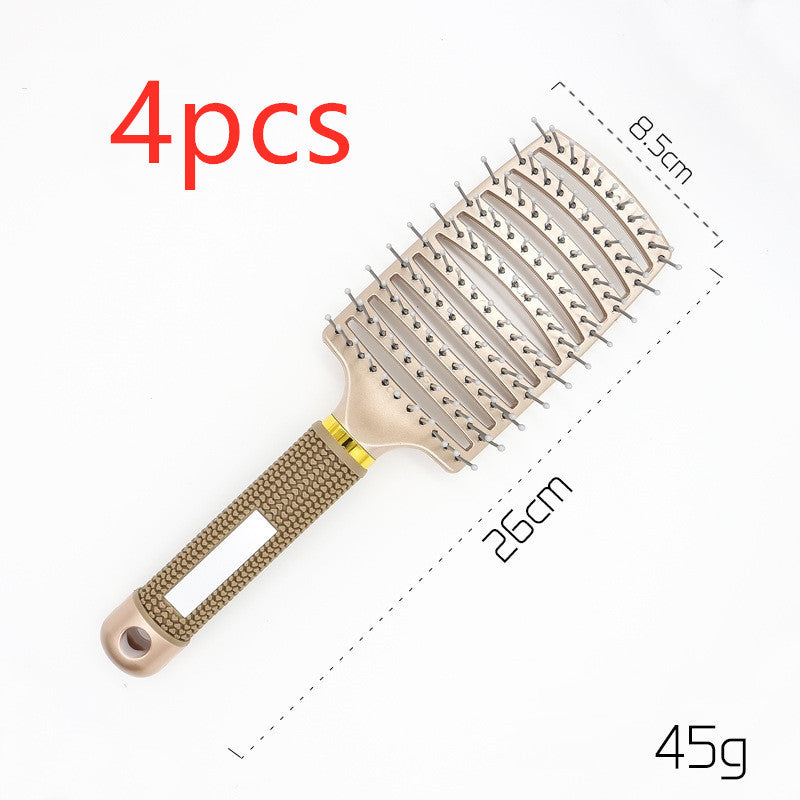 Hairbrush Anti Klit Brushy Haarborstel Women Detangler Hair Brush Bristle Nylon Scalp Massage  Teaser Hair Brush Comb - SD & CO.