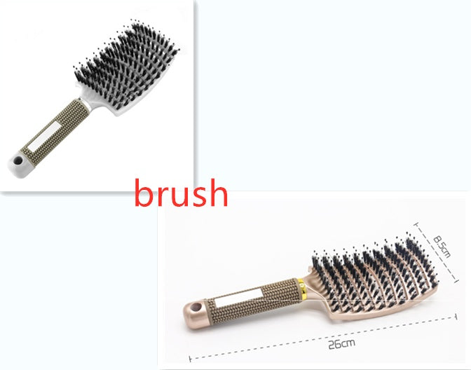 Hairbrush Anti Klit Brushy Haarborstel Women Detangler Hair Brush Bristle Nylon Scalp Massage  Teaser Hair Brush Comb - SD & CO.