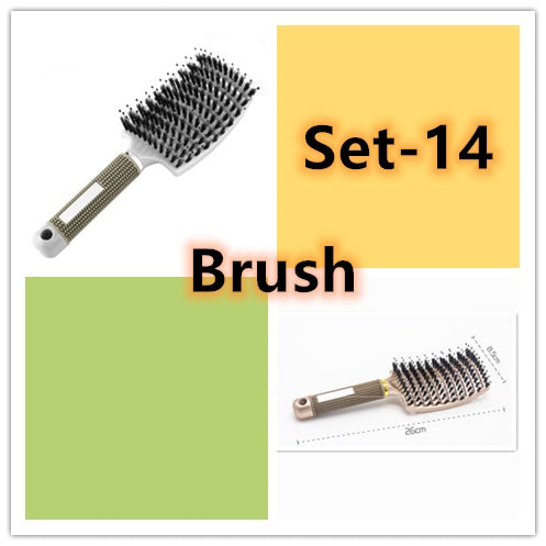 Hairbrush Anti Klit Brushy Haarborstel Women Detangler Hair Brush Bristle Nylon Scalp Massage  Teaser Hair Brush Comb - SD & CO.