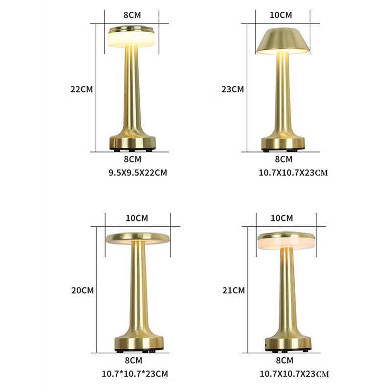 Copy of Bar Table Lamp Led Retro Rechargeable Barbell Small Night Lamp Wireless Touch Dimming Table Lamp Coffee Shop Bedside Lamp