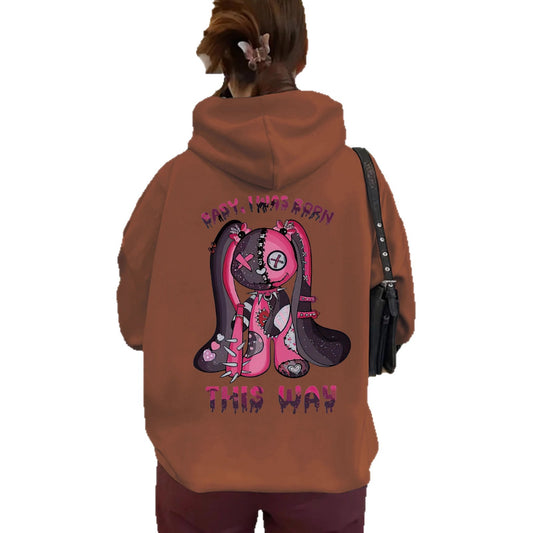 Cartoon printed hoodie