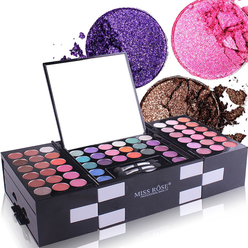 MISS ROSE 144 color 3 color 3 Color Eyeshadow blush eyebrow makeup makeup makeup kit special wholesale - SD & CO.