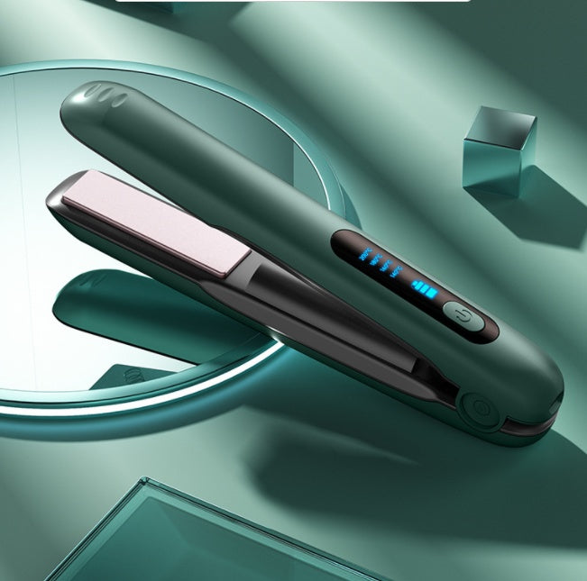 Wireless Hair Straightener Flat Iron Mini 2 IN 1 Roller USB 5000mAh Max 200 Degree Portable Cordless Curler 4 Levels Dry And Wet Uses - SD & CO.