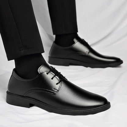 Soft Leather Soft Bottom Youth British Style Casual Formal Wear Leather Shoes