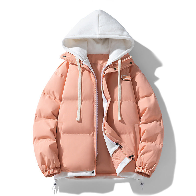 Two-Layer Hooded Puffer Jacket