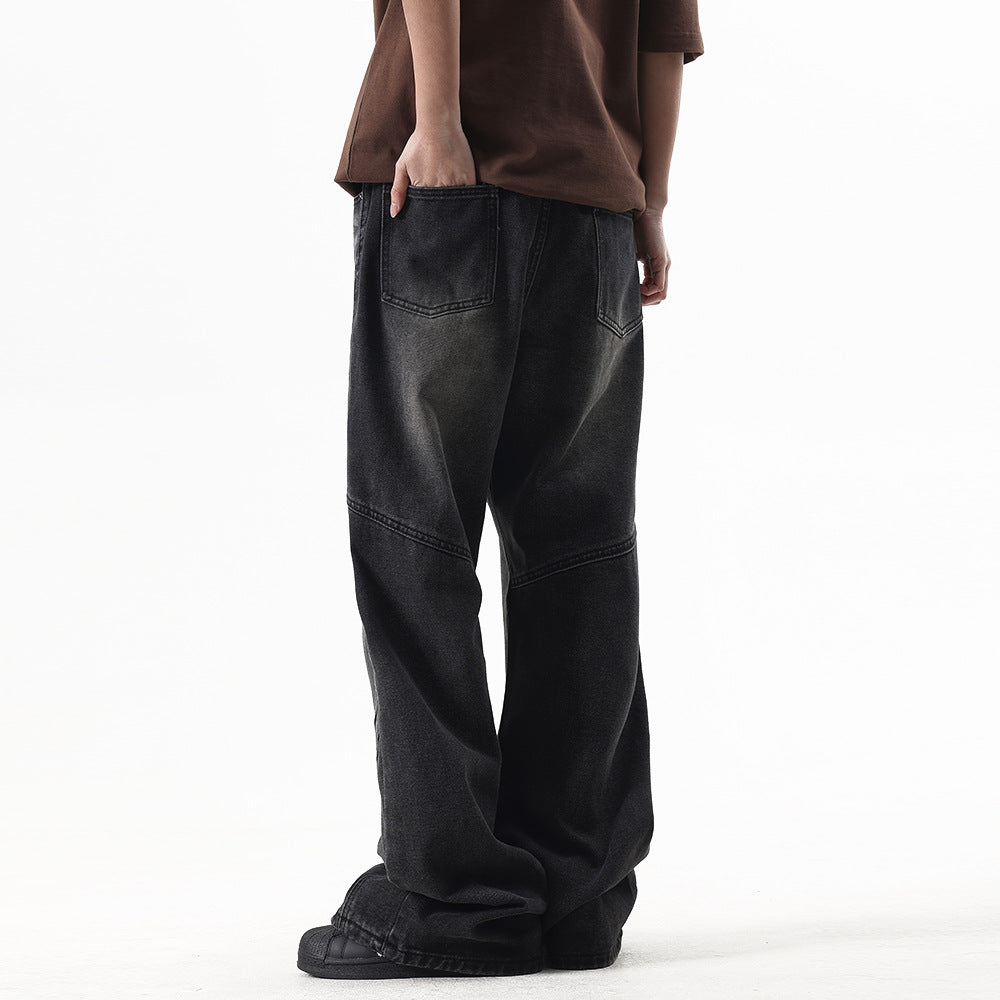 Denim Loose Trousers For Men And Women