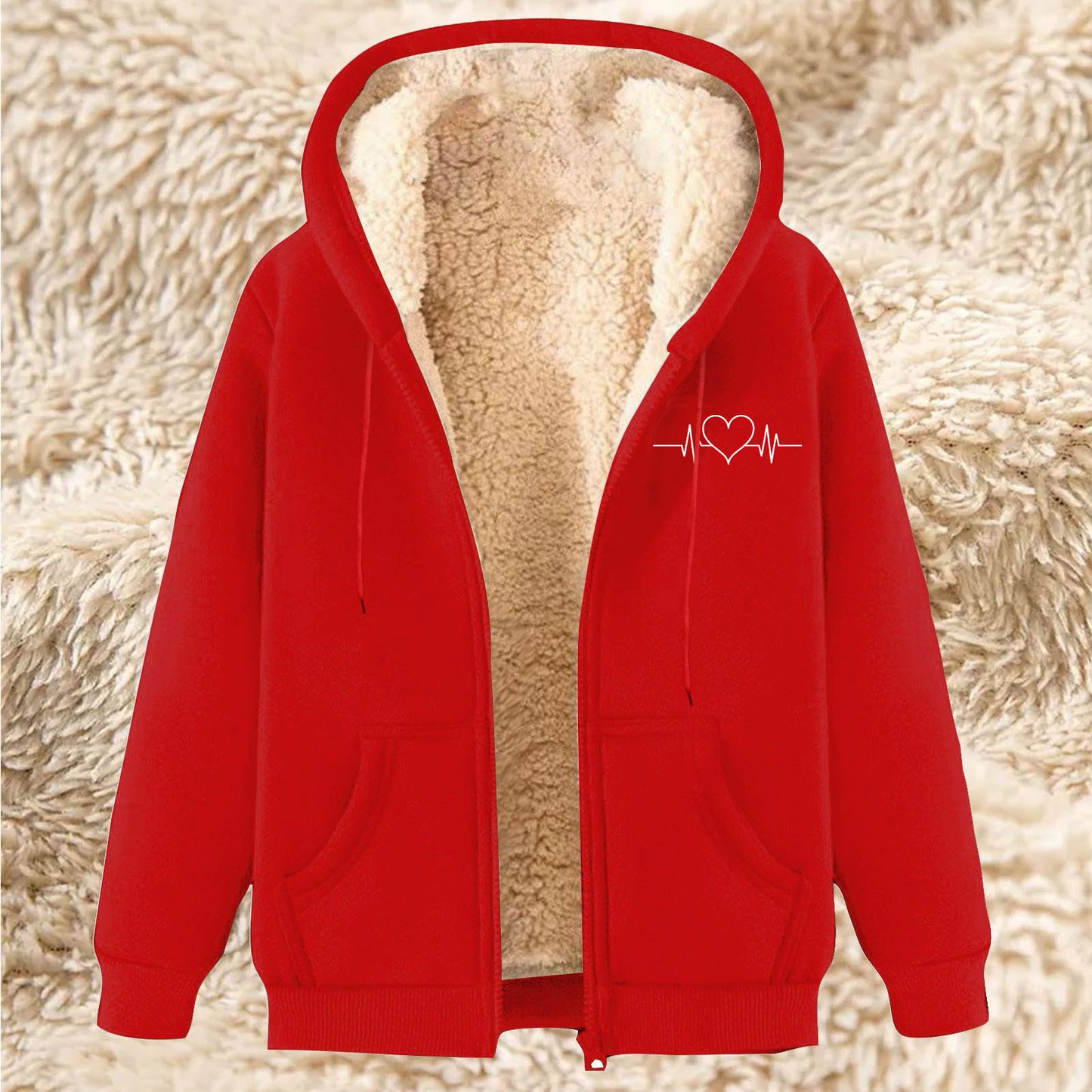 Men's Fleece Hoodie With Fleece Lining