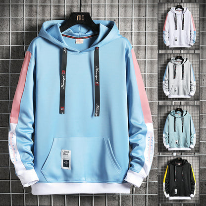 Colorblock Streetwear Pullover Hoodie