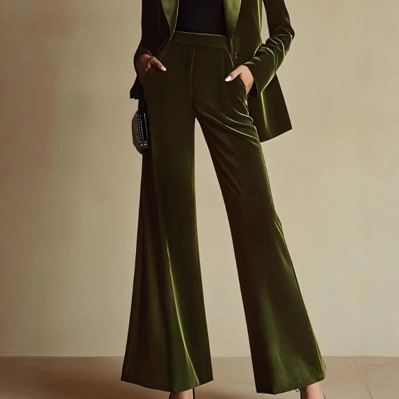 Autumn And Winter Fashion Temperament High-end Goddess Flared Pants
