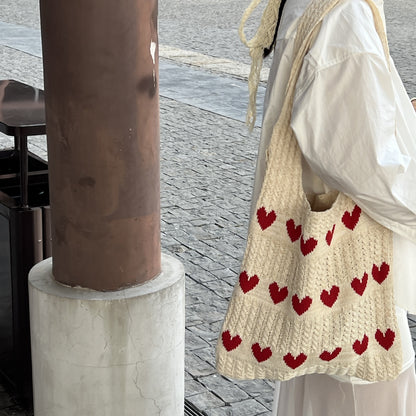 Hand-woven Hollow Shoulder Support Extra Large Bag