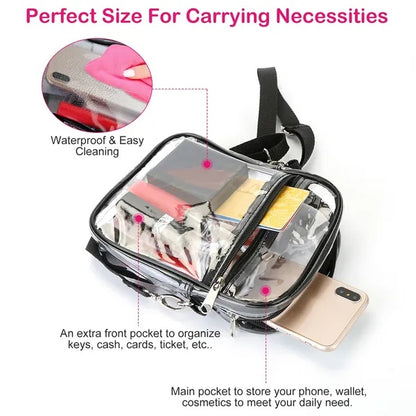 Clear Crossbody Bag Stadium Approved Clear Purse Transparent Small