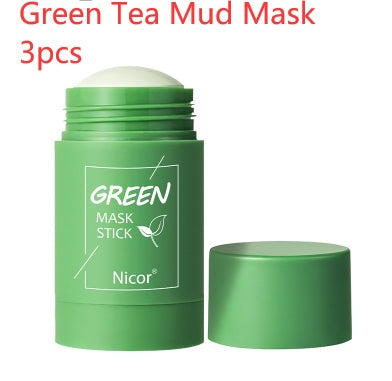Cleansing Green Tea Mask Clay Stick Oil Control Anti-Acne Whitening Seaweed Mask Skin Care - SD & CO.