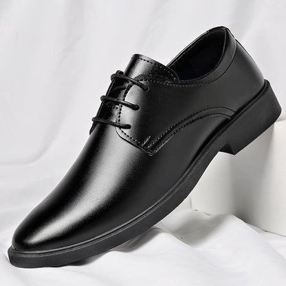 Soft Leather Soft Bottom Youth British Style Casual Formal Wear Leather Shoes