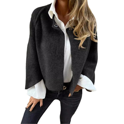 Lady's Bat-sleeve Cardigan Short Cashmere Coat