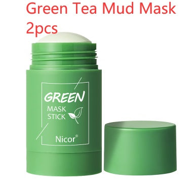 Cleansing Green Tea Mask Clay Stick Oil Control Anti-Acne Whitening Seaweed Mask Skin Care - SD & CO.
