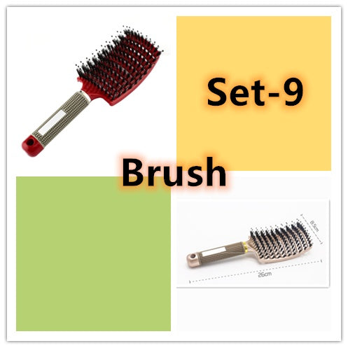 Hairbrush Anti Klit Brushy Haarborstel Women Detangler Hair Brush Bristle Nylon Scalp Massage  Teaser Hair Brush Comb - SD & CO.
