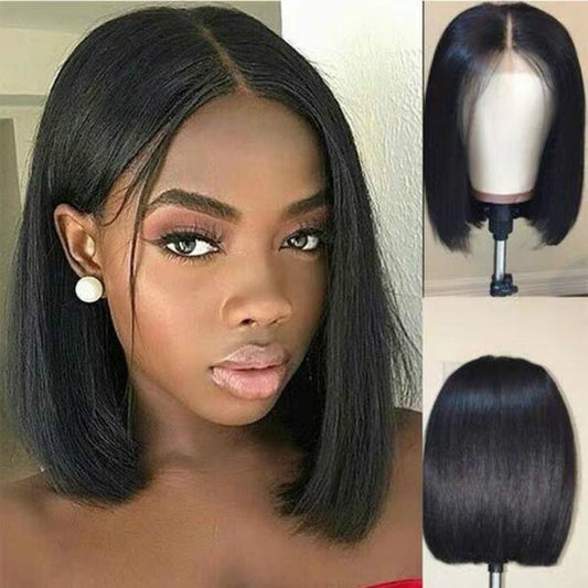 Wig Women Short Human Hair Wigs Bob Brazilian Black Women Remy - SD & CO.
