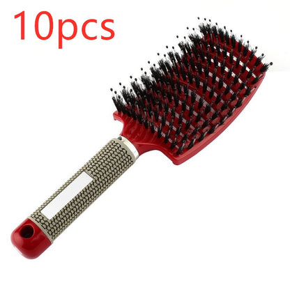 Hairbrush Anti Klit Brushy Haarborstel Women Detangler Hair Brush Bristle Nylon Scalp Massage  Teaser Hair Brush Comb - SD & CO.