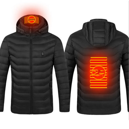 New Heated Jacket Coat USB Electric Jacket Cotton Coat Heater Thermal Clothing Heating Vest Men's Clothes Winter - SD & CO.