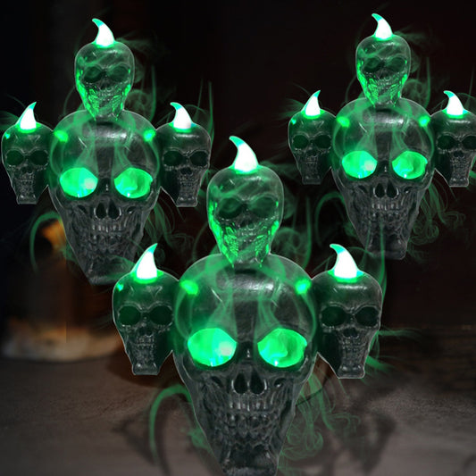 Copy of Halloween Skull with Lamp Decoration Halloween Decoration Smoke Skull Candle Lamp