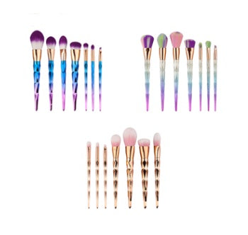 7 makeup brushes, makeup tools, diamond makeup brush foundation brush - SD & CO.