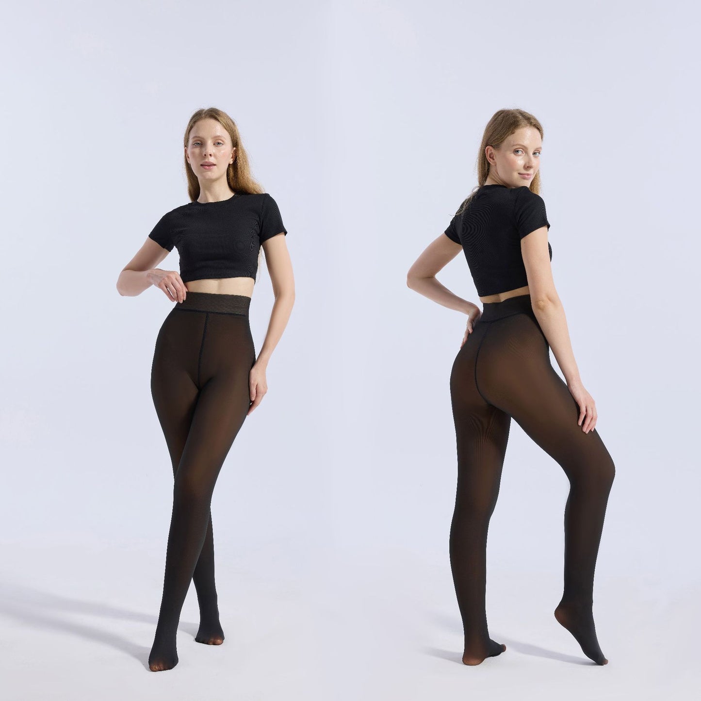 Copy of Women's jumpsuit black translucent pantyhose tight fitting and hip lifting one-piece pants