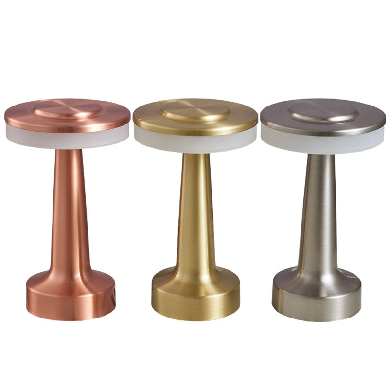 Copy of Bar Table Lamp Led Retro Rechargeable Barbell Small Night Lamp Wireless Touch Dimming Table Lamp Coffee Shop Bedside Lamp