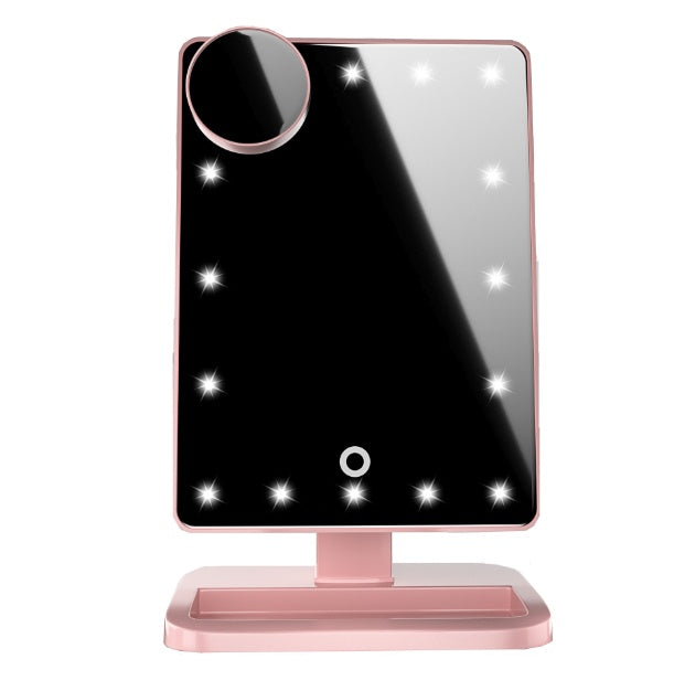 Touch Screen Makeup Mirror With 20 LED Light Bluetooth Music Speaker 10X Magnifying Mirrors Lights - SD & CO.