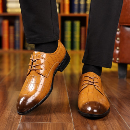 Men's Formal Casual Breathable Pointed Leather Shoes